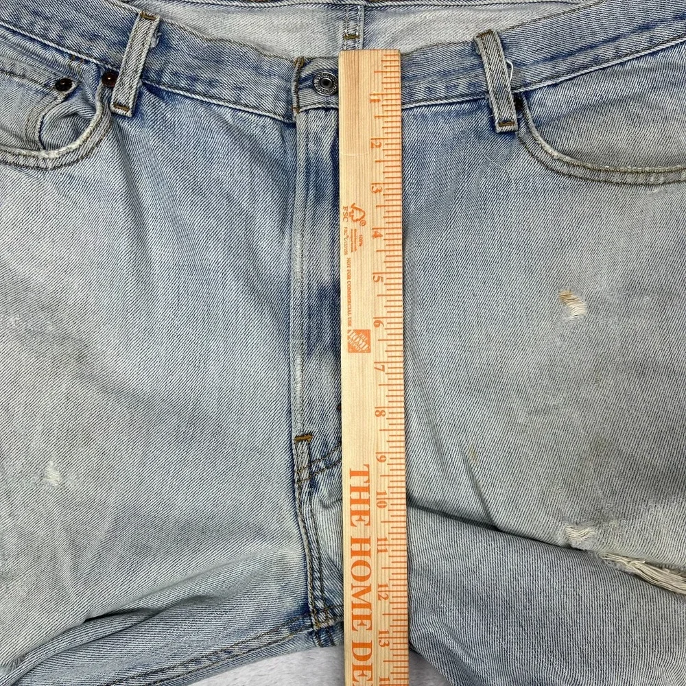 Levi's 550‎ Relaxed Fit Jeans Men's 39X30 Blue Denim Pockets Zip Fly - Flaws